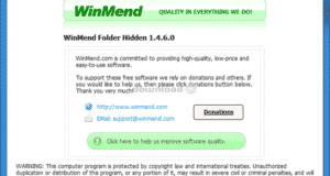 برنامج إخفاء الملفات و الفولدرات WinMend Folder Hidden 1.4.9