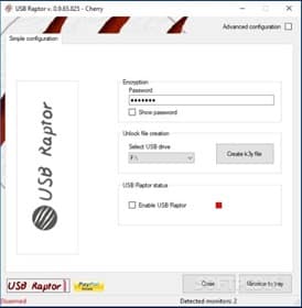برنامج غلق الكمبيوتر أو الابتوب بواسطة فلاشة اليو إس بى USB Raptor 3