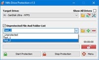 برنامج حمايه من الفيروسات لفلاشات اليو إس بى NTFS Drive Protection 1.53