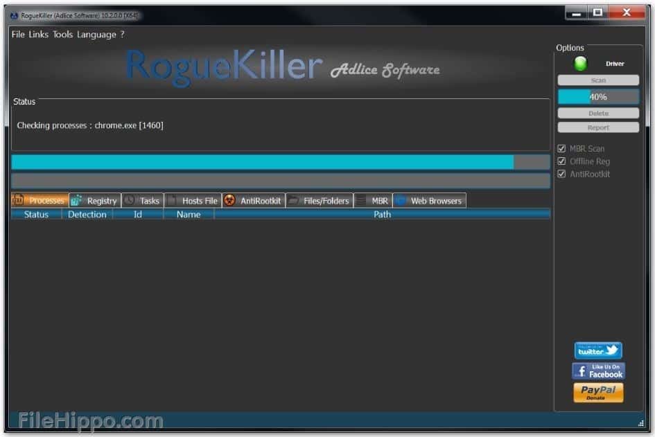 أفضل برنامج انتى مالوير RogueKiller لويندوز أحدث إصدار 12.11.29