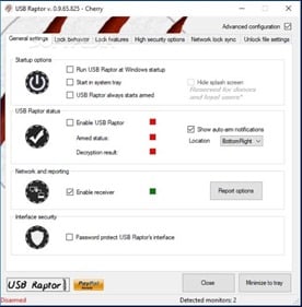 برنامج غلق الكمبيوتر أو الابتوب بواسطة فلاشة اليو إس بى USB Raptor 4