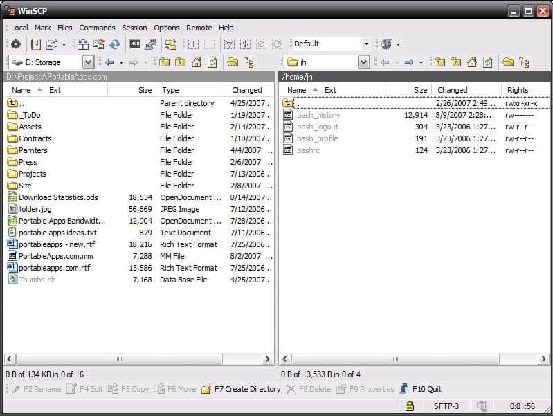 برنامج FTP مجانى بورتابل Portable WinSCP 5.11 B7715 لويندوز