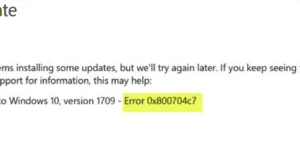 كيفيه إصلاح خطأ Windows Update 0x800704c7 على نظام التشغيل Windows 10