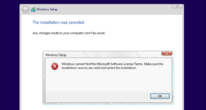 كيفية إصلاح “تعذر على Windows العثور على شروط ترخيص برامج Microsoft”